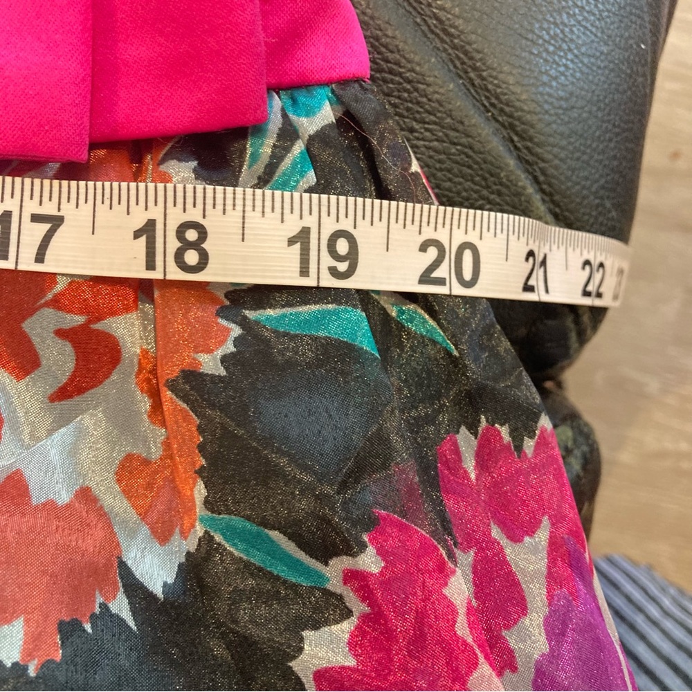 Vintage 80s Prom Dress strapless multicolor - Picture 12 of 14